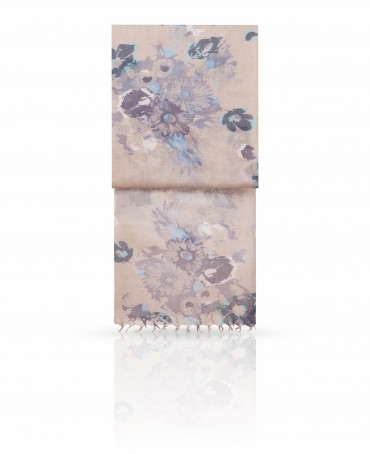 Палантин Женский W-BRUSH.FLOWER/SILVER